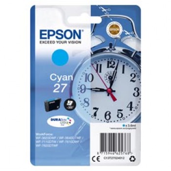 Epson - Cartuccia ink - 27 - Ciano - C13T27024012 - 3,6ml