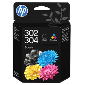 Hp - Confezione 2 cartucce originale- Hp 302/304 - C/M/Y/K - B82L1AE - C/M/Y 165 pag / K 190 pag Hp - Confezione 2 cartucce originale- Hp 302/304 - C/M/Y/K - B82L1AE - C/M/Y 165 pag / K 190 pag
