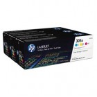 Hp - Confezione 3 Toner originale - 305A - C/M/Y - CF370AM - 2.600 pag cad