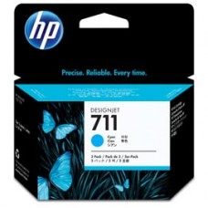 Hp - Confezione 3 cartucce ink originale - 711 - Ciano - CZ134A - 29ml cad