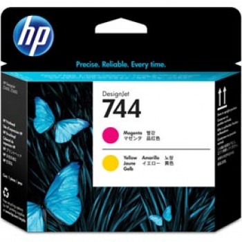 Hp - Testina originale - 744 - Magenta / Giallo - F9J87A - 6ml/cad