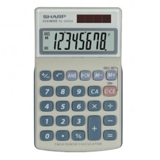 Sharp - Calcolatrice tascabile - EL240SAB Bianco/Grigio - 8 cifre Sharp - Calcolatrice tascabile - EL240SAB Bianco/Grigio - 8 cifre