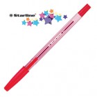 Penna a sfera con cappuccio  - punta fine 0,7mm  - rosso - Starline -  conf. 50 pezzi