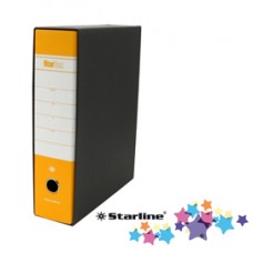 Registratore Starbox - dorso 8 cm - protocollo 23 x 33 cm - giallo - Starline