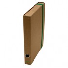 Cartella progetto con elastico - cartone FSC - dorso 4 cm - 25x35cm - avana - Starline