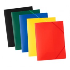 Cartellina 3 lembi - con elastico - 24 x 32 cm - colori assortiti - ECO - Starline