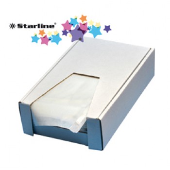Busta adesiva portadocumenti - senza stampa - C5 (23 x 16,5 cm) - carta - trasparente - Eco - Starline - conf. 250 pezzi