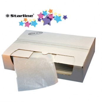Busta adesiva portadocumenti - senza stampa - C6 (16 x 12 cm) - carta - trasparente - Eco - Starline - conf. 250 pezzi