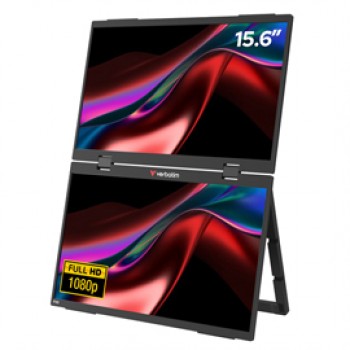 Monitor - portatile - 15.6"- dual LIGHT - Verbatim