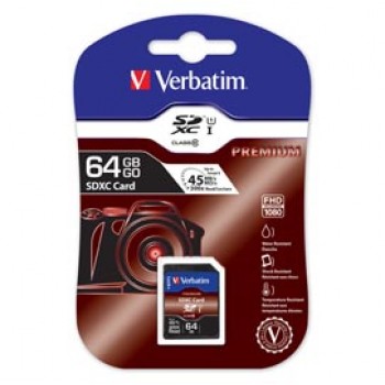 Verbatim - Scheda SDHC XC Class UH S-1 - 44024 - 64BG