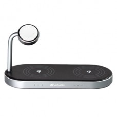 Verbatim - Supporto di ricarica wireless - 3-in-1 - WCS-03 Verbatim - Supporto di ricarica wireless - 3-in-1 - WCS-03