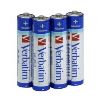 Pila ministilo AAA - 1,5V - 49920 - alcaline - Verbatim - blister 4 pezzi