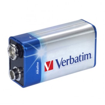 Pila Transistor - 9V - 49924 - alcalina - Verbatim - blister 1 pezzo