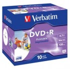 Verbatim - Scatola 10 DVD+R Jewel Case - stampabile - 43508 - 4,7GB