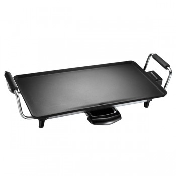 Piastra antiaderente Atena - 43 x 23 cm - 2000 W - nero - Melchioni family