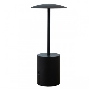 Lampada da tavolo Rocket - a led - alluminio - nero - King Collection