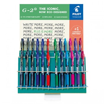 Roller G2+ - punta 0,7mm - colori assortiti - Pilot - expo 72 pezzi Roller G2+ - punta 0,7mm - colori assortiti - Pilot - expo 72 pezzi