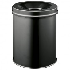 Cestino gettacarte SAFE - tondo - autoestinguente - nero - 15 L - Durable Cestino gettacarte SAFE - tondo - autoestinguente - nero - 15 L - Durable