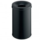 Cestino gettacarte SAFE - tondo - autoestinguente - nero - 60 L - Durable Cestino gettacarte SAFE - tondo - autoestinguente - nero - 60 L - Durable