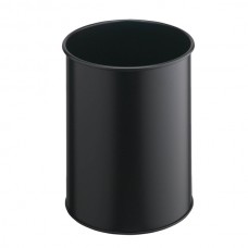 Cestino gettacarte - tondo - metallo - nero - 15 L - Durable Cestino gettacarte - tondo - metallo - nero - 15 L - Durable
