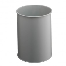 Cestino gettacarte - tondo - metallo - grigio - 15 L - Durable Cestino gettacarte - tondo - metallo - grigio - 15 L - Durable