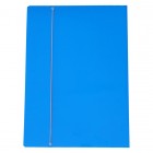 Cartellina con elastico - cartone plastificato - 35 x 50 cm - azzurro - Cartotecnica del Garda