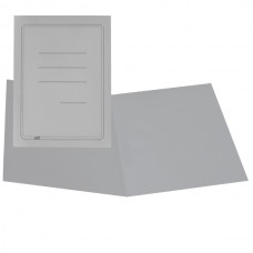 Cartelline semplici - con stampa - cartoncino Manilla 145 gr - 25x34 cm - grigio - Cartotecnica del Garda - conf. 100 pezzi
