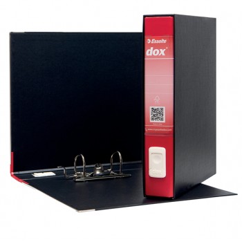 Registratore Dox 4  - dorso 5 cm - commerciale 23x29,7 cm - rosso - Esselte Dox