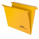 Cartella sospesa Joker - cassetto - interasse 39 cm - fondo V - 37 x 25 cm - giallo - Bertesi