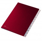 Classificatore numerico 1/12 - 24x34 cm - rosso - Fraschini