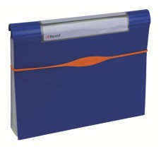 Cartella a soffietto Optima - 13 tasche - 23x33 cm - blu - Rexel