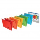 Cartelle sospese Joker - cassetto - interasse 39 cm - fondo V - 37 x 25 cm - colori assortiti - Bertesi - conf. 10 pezzi