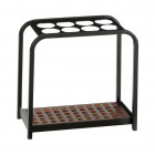 Portaombrelli Multi - 8 posti - 52 x 26 x 54 cm - nero/acciaio - Medial International