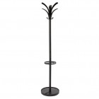 Appendiabiti - con portaombrelli - 6 posti - 175 x 38 cm - nero - Alba