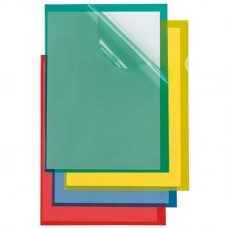 Cartellina a L - Poli 150 Color - PP - 21 x 29,7 cm - trasparente giallo - buccia - Sei Rota - conf. 25 pezzi