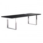 Tavolo riunioni Prestige Metal - 220 x 100 x 74 cm - nero venato