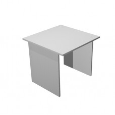 Scrivania Easy - lineare - 80 x 80 x 72 cm - grigio