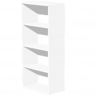 Mobile Easy - alto a giorno - 80 x 35 x 180 cm - bianco