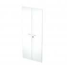 Coppia ante Easy - per mobile alto - 80 x 175 cm - spessore 18 mm - melaminico - bianco
