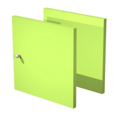 Coppia ante Rainbow - 32,2x32,1 cm - per libreria - verde neon Coppia ante Rainbow - 32,2x32,1 cm - per libreria - verde neon