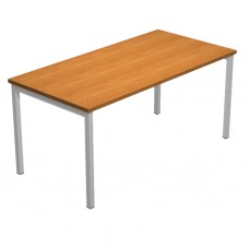 Scrivania Easy Plus - lineare - 140 x 80 x 72,5 cm - noce chiaro