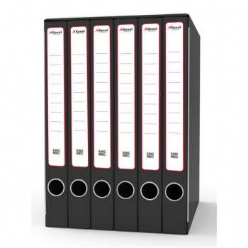 Gruppo registratori Sestetto - 23 x 33 cm - con 6 cartelle 3 lembi - dorso 23 cm - grigio - Rexel Gruppo registratori Sestetto - 23 x 33 cm - con 6 cartelle 3 lembi - dorso 23 cm - grigio - Rexel