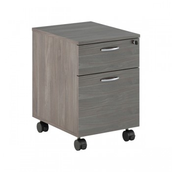 Cassettiera Easy - 1 cassetto + 1 classificatore - con ruote - 41,8 x 52 x 59,5 cm - frassino toscano