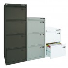 Classificatore Kubo - per cartelle sospese - 4 cassetti - 46 x 62 x 132 cm - nero - Bertesi