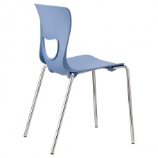 Seduta Pluto PT4 - senza braccioli - PPL - blu - Unisit Seduta Pluto PT4 - senza braccioli - PPL - blu - Unisit
