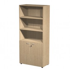 Armadio modulare componibile - a 2 ante basse - 90 x 45,8 x 200 cm - rovere