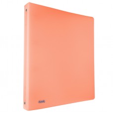 Raccoglitore Pastel - PPL - 22x30 cm - dorso 3 cm - 4 anelli 30 mm - arancio - Favorit