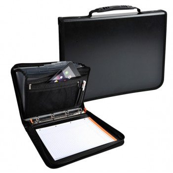 Conferenziere con meccaniscmo Exafolder - PPL - 4 anelli  30 mm - nero - Exacompta