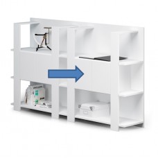 Coppia antine + paretine per libreria Concept - 60x36,8 cm - bianco Coppia antine + paretine per libreria Concept - 60x36,8 cm - bianco