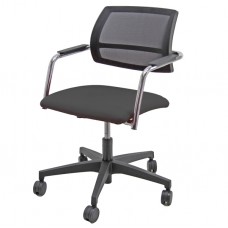 Poltroncina visitatore Lithium LTGN - con braccioli inclusi - nero - Unisit Poltroncina visitatore Lithium LTGN - con braccioli inclusi - nero - Unisit